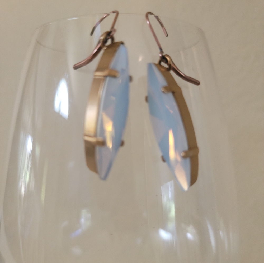 Art Deco Art Opal Crystal  earrings